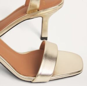 Maje Gold Heeled Sandals